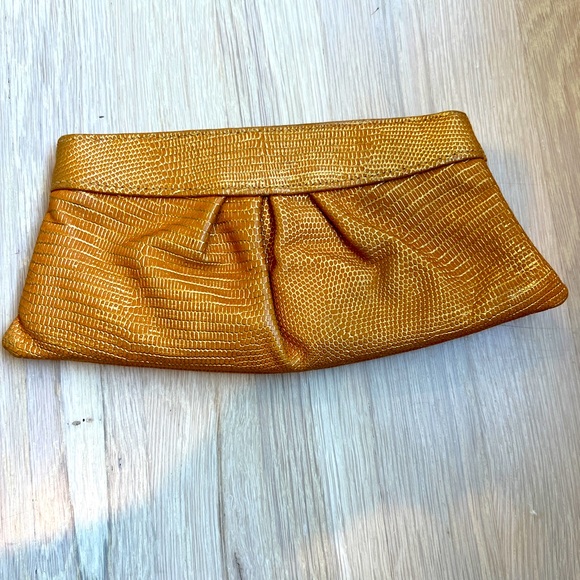 Lauren Merkin Handbags - LAUREN MERKIN Rose Gold Sequin Evening Clutch Bag